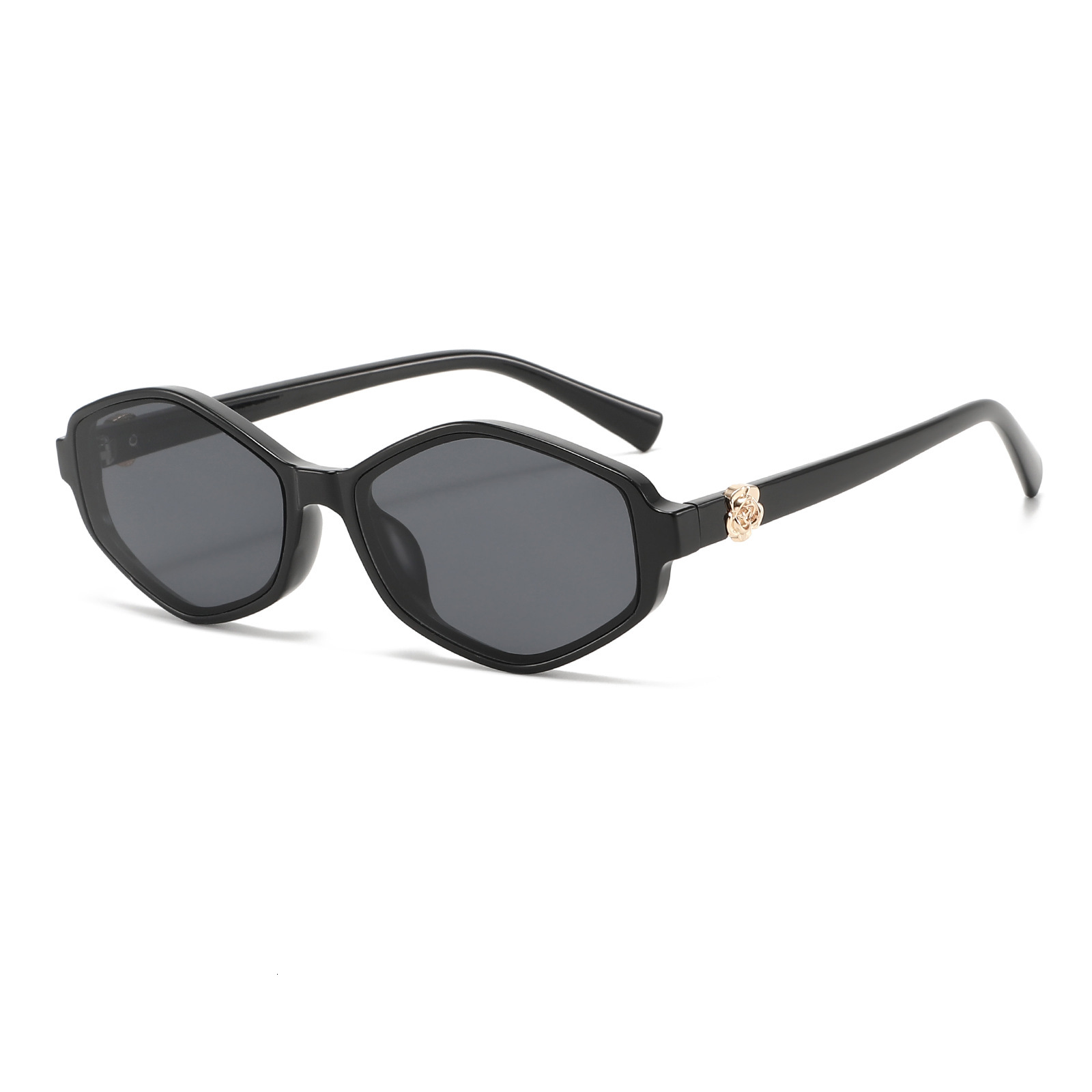 20 New European American Fashion Polygonal Sunglasses Trendy And Stylish For Women, Make Face Look Smaller, High-End Sun Protection Glasses - view 3