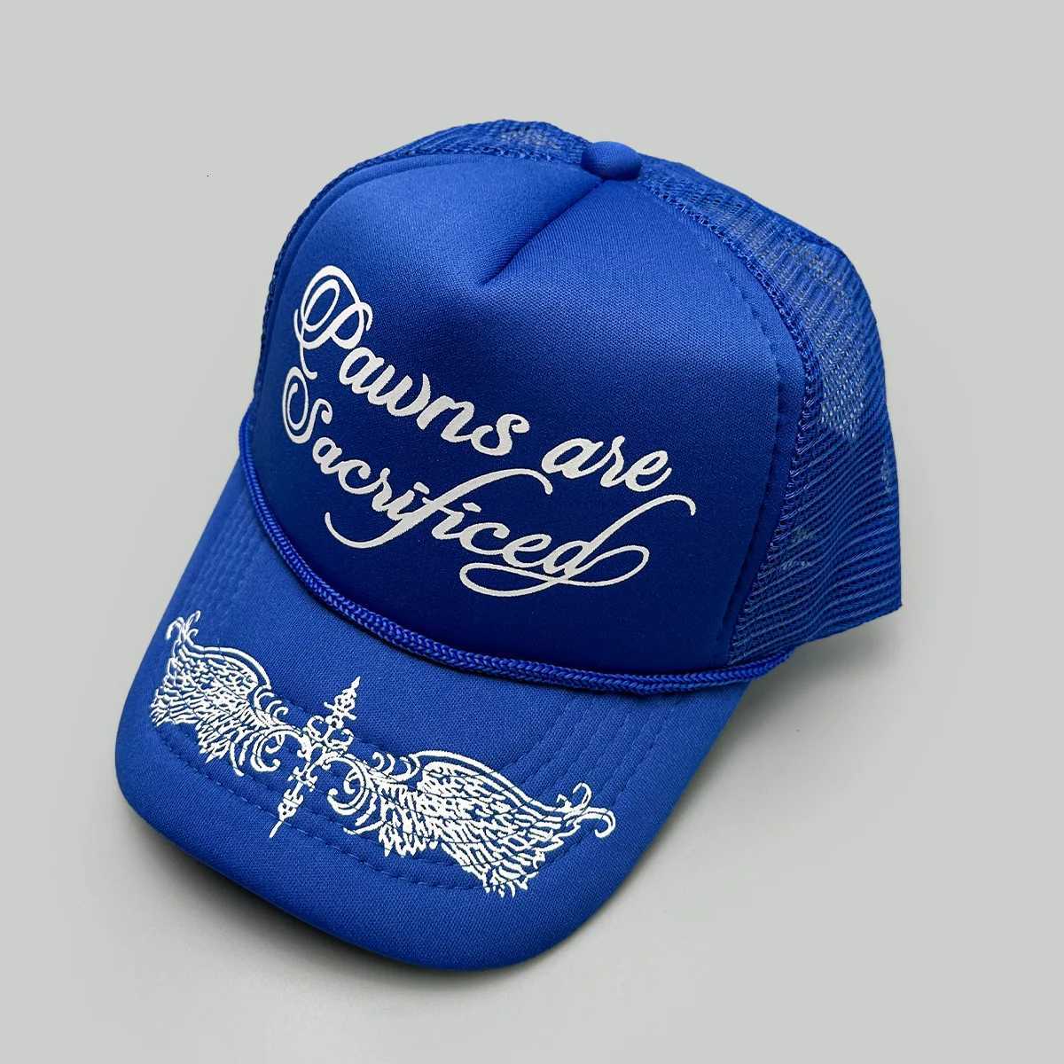 Unisex Personal Printed Letters New Wing Baseball Hats Hip Hop Breathable Color Block Sunshade Trucker Caps Mesh Versatile ins M260626 - view 3