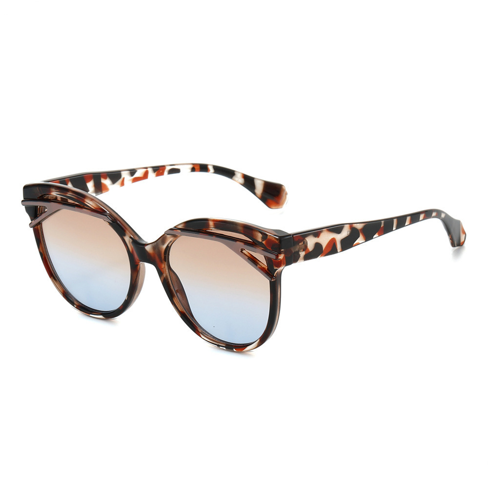 26Th Year New Large-Frame Oval Sunglasses, European And American Personalized Trendy Eyebrow-Painted Fashion Sunglasses For Women - view 4