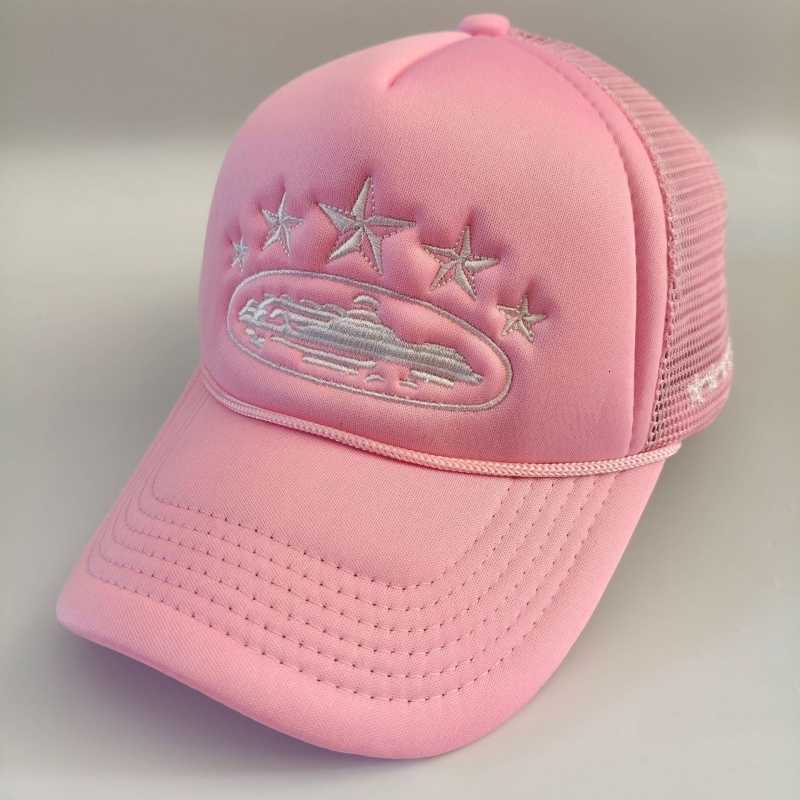Hats New Unisex Print Baseball New Unisex Hip Hop Breathable Personal Sunshade Mesh Versatile Street Fashion Trucker Caps M260626