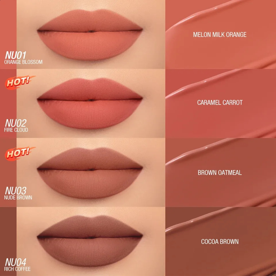 Velvet Matte Lipstick Ultra Pigmented Long Lasting Waterproof Lip Gloss Smudge Proof Non Sticky Hydrating Lip Stain 260626 - view 5