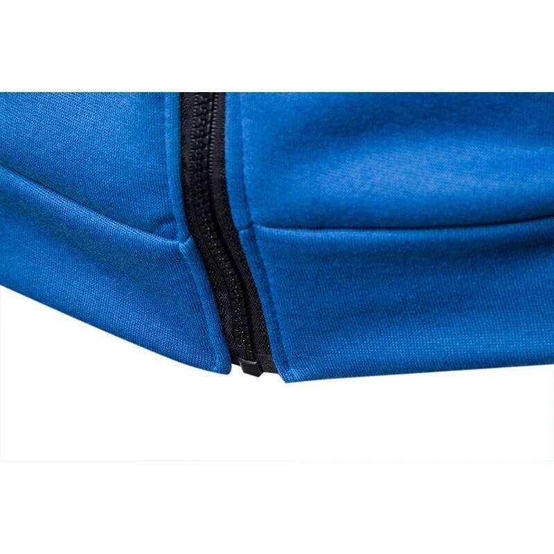 Slim Fit Long Sleeve Men Sweatshirts Zipper Closure Autumn Hoodie Jacket W260626 - view 4