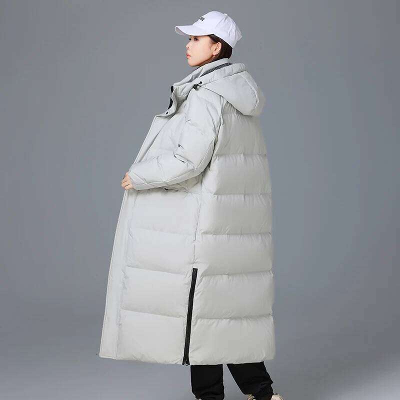 Men's Outdoor Hiking and Camping Windproof Breathable Long Down Comfortable Fashionable Trendy Winter Couple Jacket W260626 - view 7