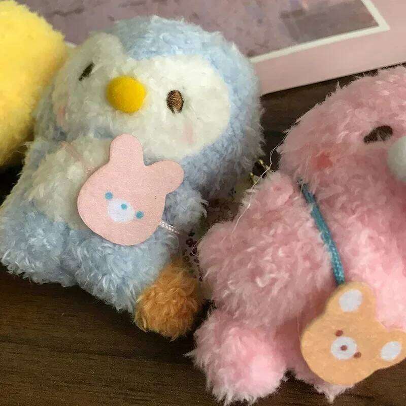 peluche Kawaii Keychain Cute Plush Doll Toys Bag Charms Pendant Decorations Soft Stuffed Key Ring for Girls Kids Gifts 26Y0626 - view 5
