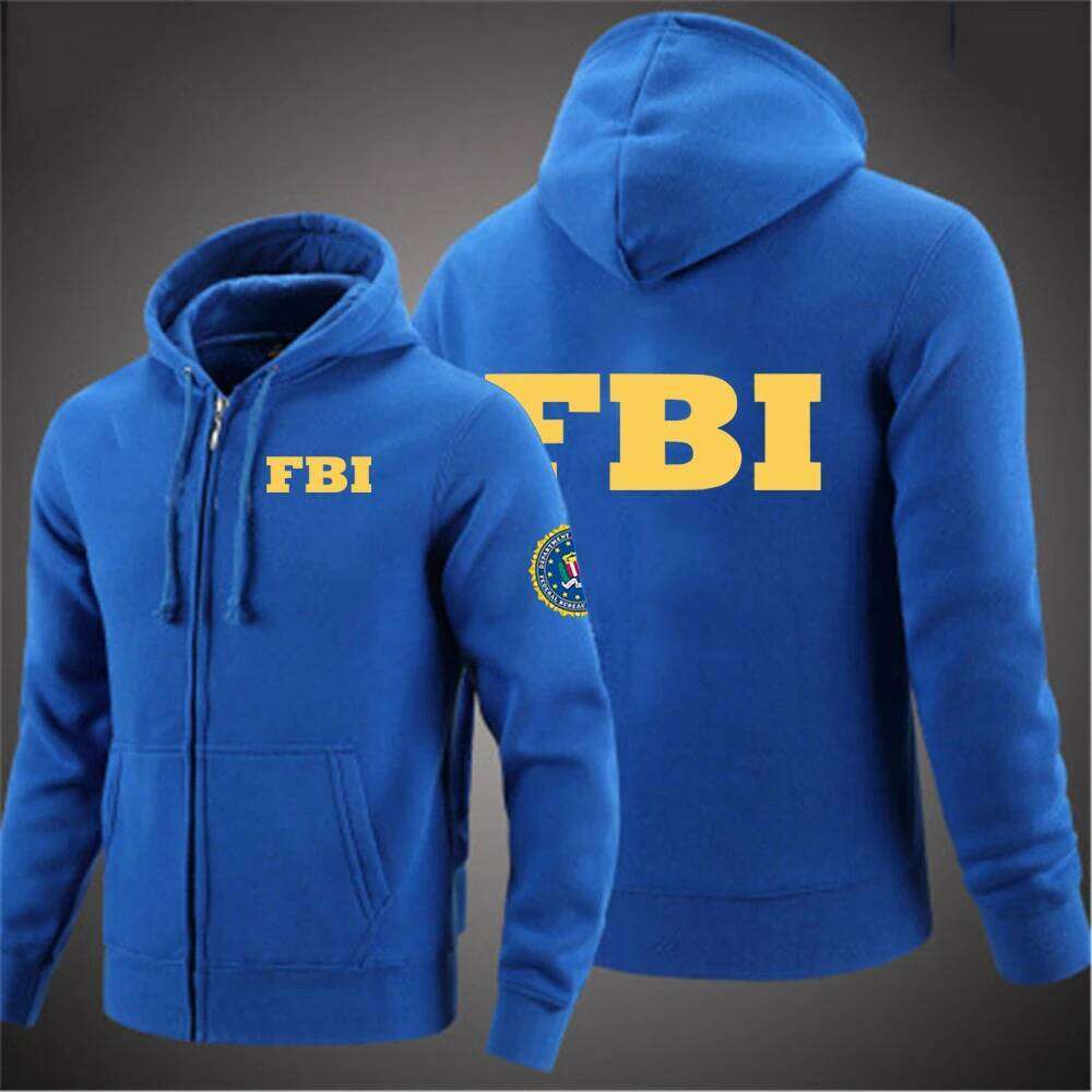 FBI 2021 Men's New Spring And Autumn Fashionable Printing Zipper Hoodies College Harajuku Casual Sport Jackets Sweatshirts Tops W260626 - view 3
