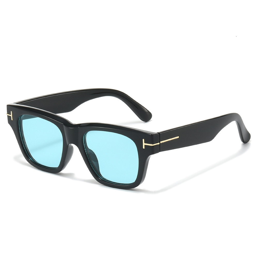 2026 New Square Simple Unisex Versatile European And American Retro Popular Letter Fashion Sunglasses - view 4