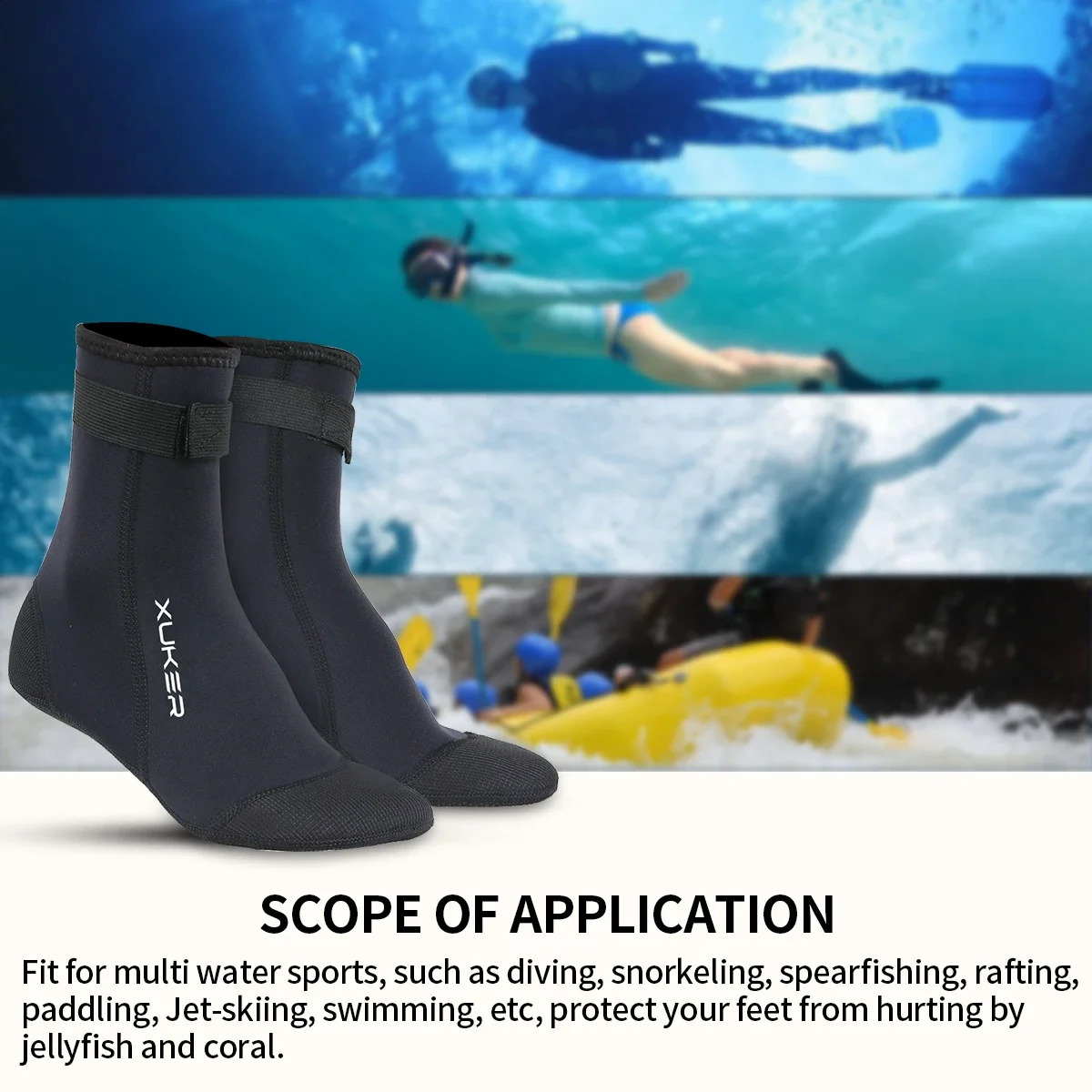 Mens Womens 3mm Neoprene Socks Beach Volleyball Sand Soccer Diving Swimming Surfing Snorkeling Fishing Kayaking Water Booties 260626 - view 7