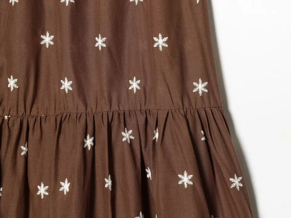 KONDALA Woman Chic Embroidery Skirt Set Summer Holidays Trendy Tank Tops Elastic Waist 2026 Fashion Elegant Casual 260626 - view 6