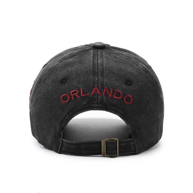 retro distressed baseball American-style washed with holes visor that makes the face look smaller M260626 - view 3