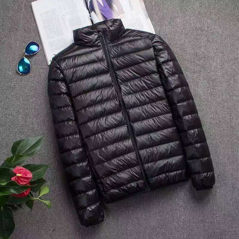 0-10 Men's Winter Jacket Ultra Light Duck Down Jackets Portable Hooded Puffer Feather Thin Parkas Windproof Outerwear Coat 5XL J260626 - view 3