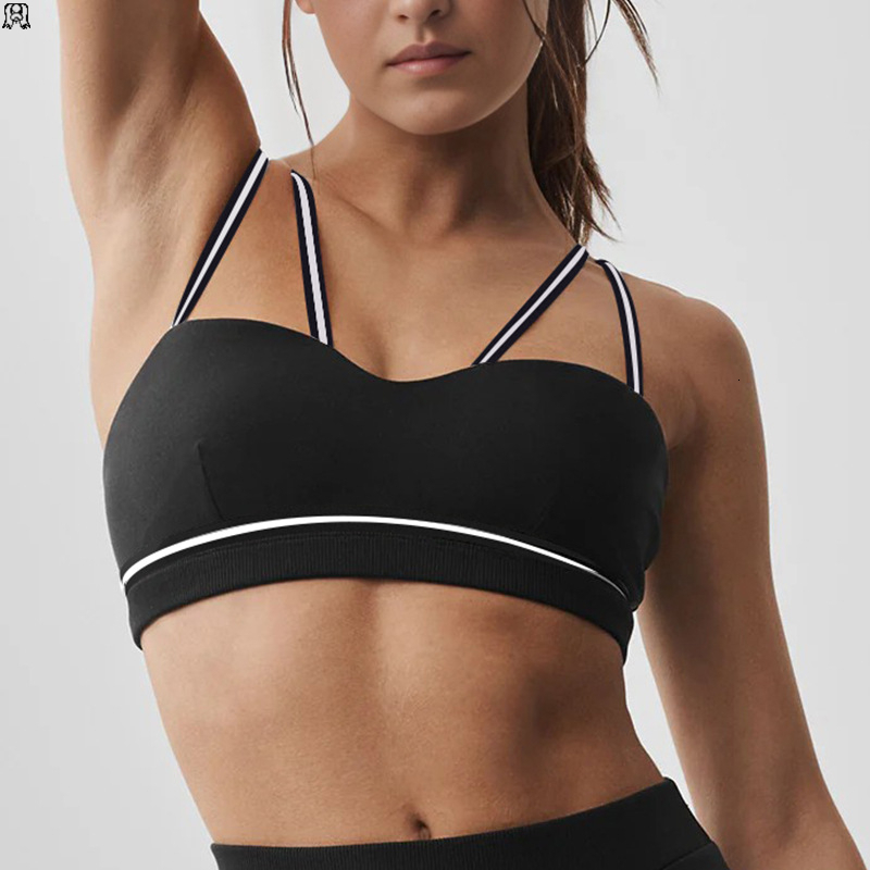 lucky dog yoga New Sports Yoga Bra with Chest Mat, Running Sports Pilates 9-Minute Pants Set - view 6