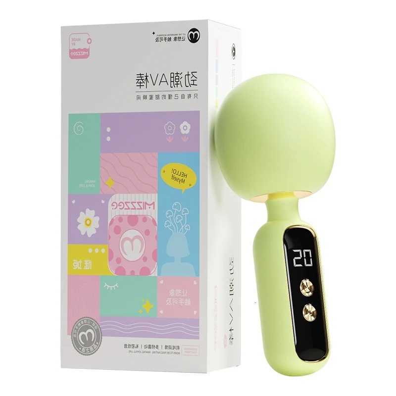 Display Mini AV Stick LCD Vibrator Women Adult Products Sex Toy Massage Stick Silicone Vibrator Clitoral Stimulation Orgasm M260626
