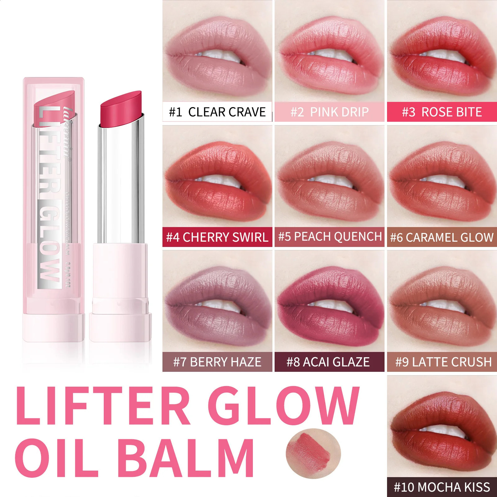 Lip Balm Lifter Glaze Oil Balm with and Hydrating Oil Blend with 24HRs of Smooth izing Shine Pink Makeup 260626 - view 3