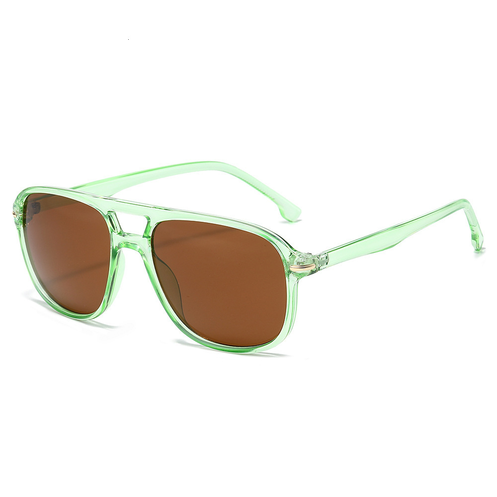 New Fashion Double-Bridge Sunglasses, Retro Simple Unique, Suitable Men Women For Street Photography, Cycling, And Driving - view 4