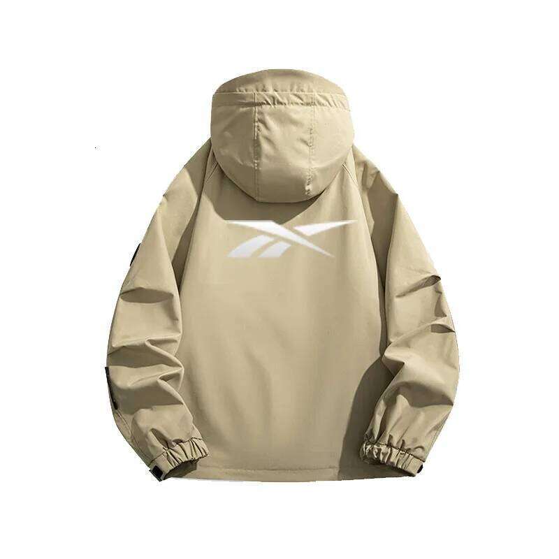 Reebok logo 2026 men's windproof and waterproof jacket, spring-autumn casual multi-pocket design, youthful style, loose f W260626 - view 7