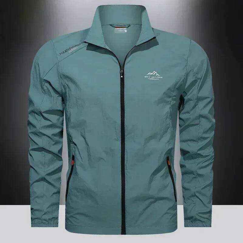UPF100+ Men Summer Windbreaker Zip Pockets Uv Sun Protection Jackets Breathable Ultra-light Clothes Outdoor Skin Thin Coats Camp W260626 - view 4