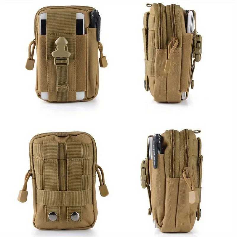 Mens Multi-layer Waist Casual Pack Bag Travel Purse Waterproof Belt Zipper Handbag Outdoor Sport Multi-functional Fanny Pack M260626 - view 5