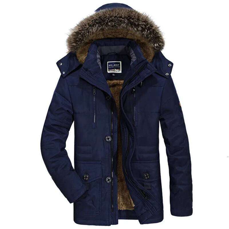 New Winter Men Hooded Fur Collar Long Down Jackets Overcoats Male Multiple Pockets Warm Parkas Quality Man Casual Chaquetas 7XL J260626 - view 3