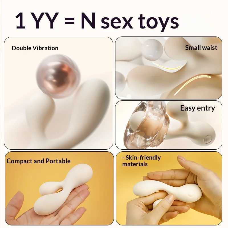 Remote Control Female Vibrator APP 2-in-1 Female Sex Toy USB Rechargeable G-Spot Stimulation Orgasm Clitoral Vibrator M260626 - view 3