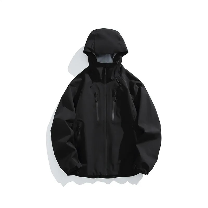 2026 Outdoor Laminated Hard Shell Windproof Waterproof Solid Color Fashionable Camping Fishing Sports Versatile Casual Jacket 260623 - view 5