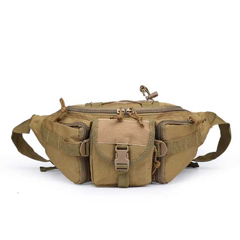 Tactical Outdoor Waist Bag Mens Waterproof Molle Camouflage Hunting Hiking Climbing Nylon Mobile Phone Belt Pack Combat Bags M260626 - view 6