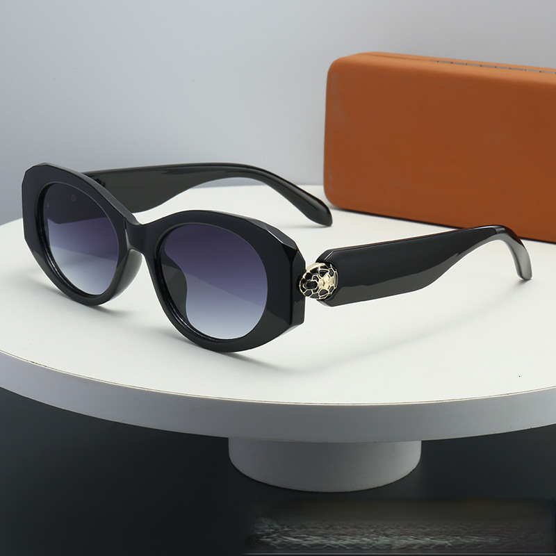 2026 Oval Sunglasses European And American Personalized Metal Snakehead Cross Border Fashion Versatile Sunglasses Female Designer's Premium Sense - view 7