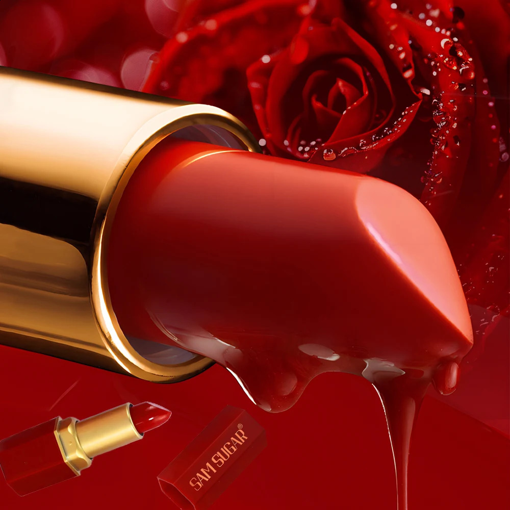 6 Colors Gold Bar Tube Lipstick Matte Texture Pearlescent Glitter Velvet Lipstick Valentines Day Gift 6PCS 260626 - view 4