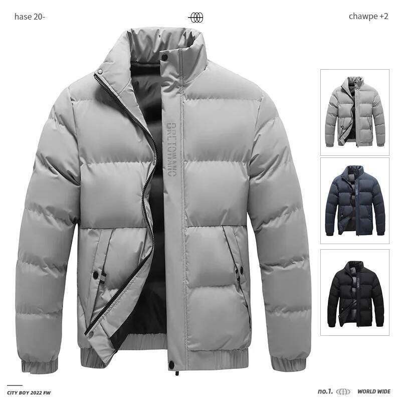 2025 Men's Warm Bread Thickened Jacket Winter Cotton Clothing J260626 - view 3