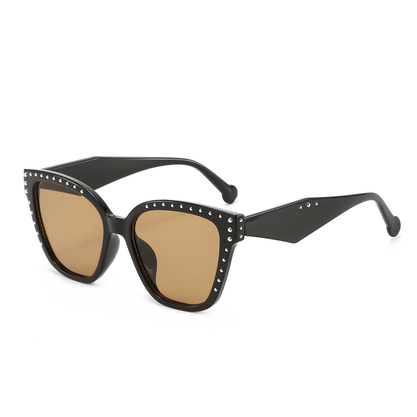 New Vintage Studded Cat-Eye European And American Trendy Versatile Sunglasses, High-End Women's Fashion Eyewear - view 6