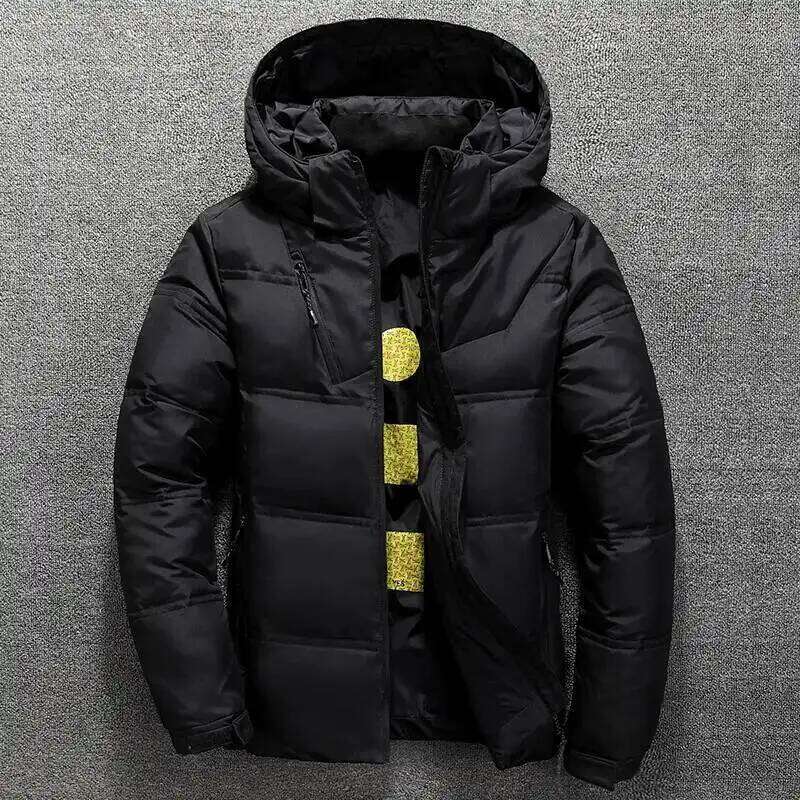 Warm Men Coat Casual Autumn Stand Collar Puffer Thick Hat White Duck Parka Male Men's Winter Down Jacket With Hood W260626 - view 3