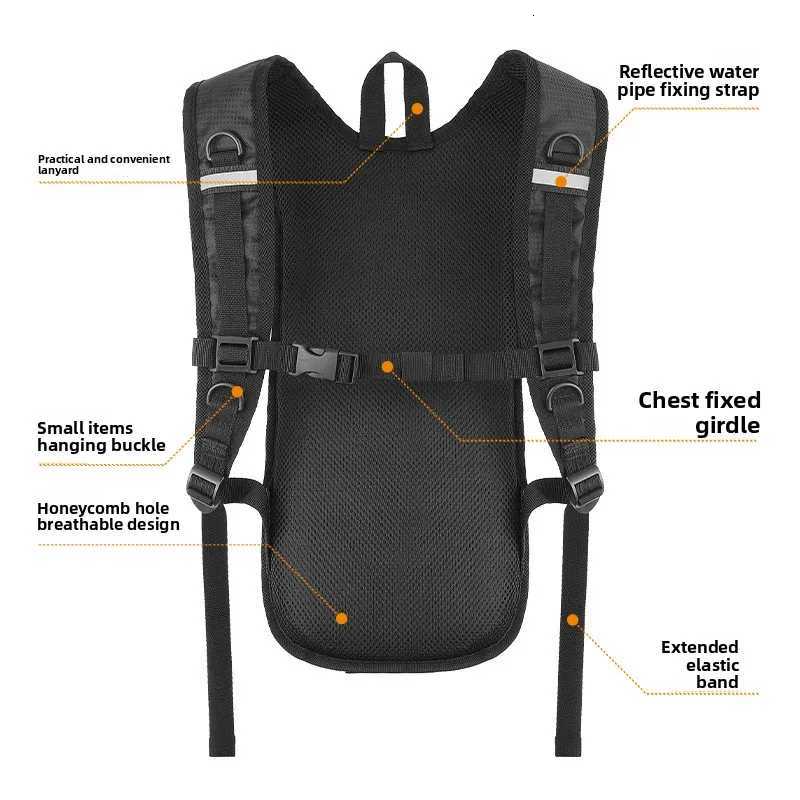 Compatible Cycling Backpack Hydration Bladder Lightweight Bicycle Sports Bag Outdoor Hiking Travel Portable M260626 - view 4