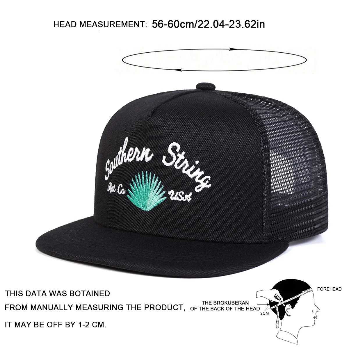 Embroidery STRING Unisex Hip-hop SOUTHERN Net Hats Spring Summer Outdoor Adjustable Casual Baseball Caps Sunscreen Hat M260626 - view 3