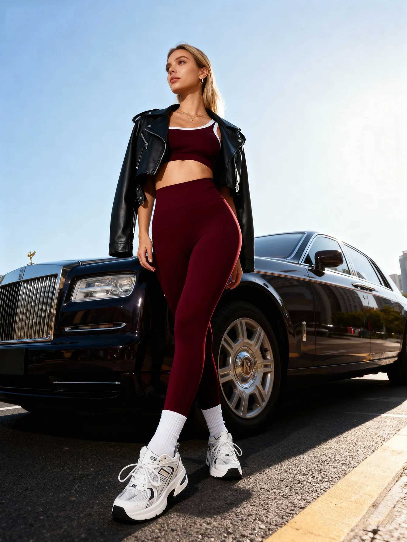 Yoga Women Seamless 2 pcs Sets Jogging Outfit Sport Leggings Bra Sportswear Woman Gym Outfit Workout Set Yoga Clothes Activewear M260626 - view 3