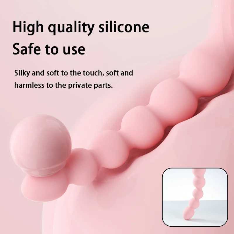 vibrator anal sex plug anal sex toys silicone beads vibrator anal sex women sex toys 10 frequency vibrating g-spot orgasm M260626 - view 5