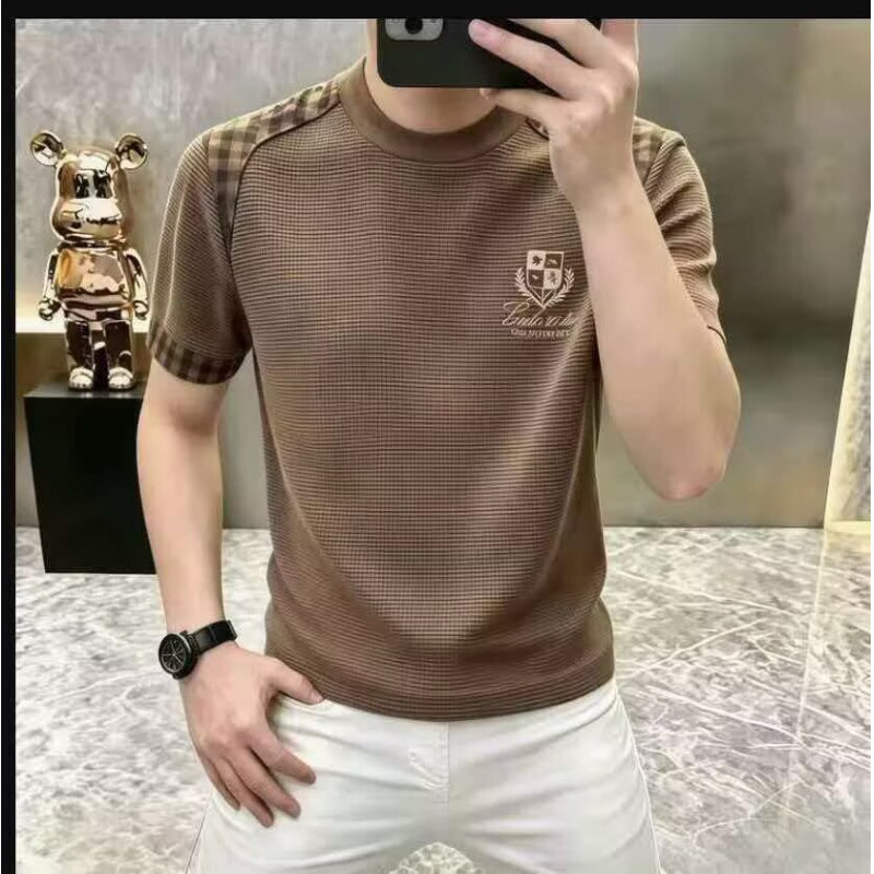 2026 Summer Trendy Short-Sleeve T-Shirt For Men, Cool Breathable, Old Money Style, Fashionable And Casual - view 4