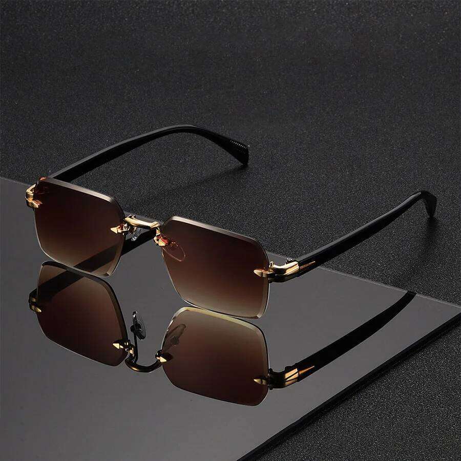 Classic Unisex Fashion Sunglasses Frameless Trendy Eyewear Holiday Costume Suitable Best Gift for Festive Occasions 26Y0626 - view 3