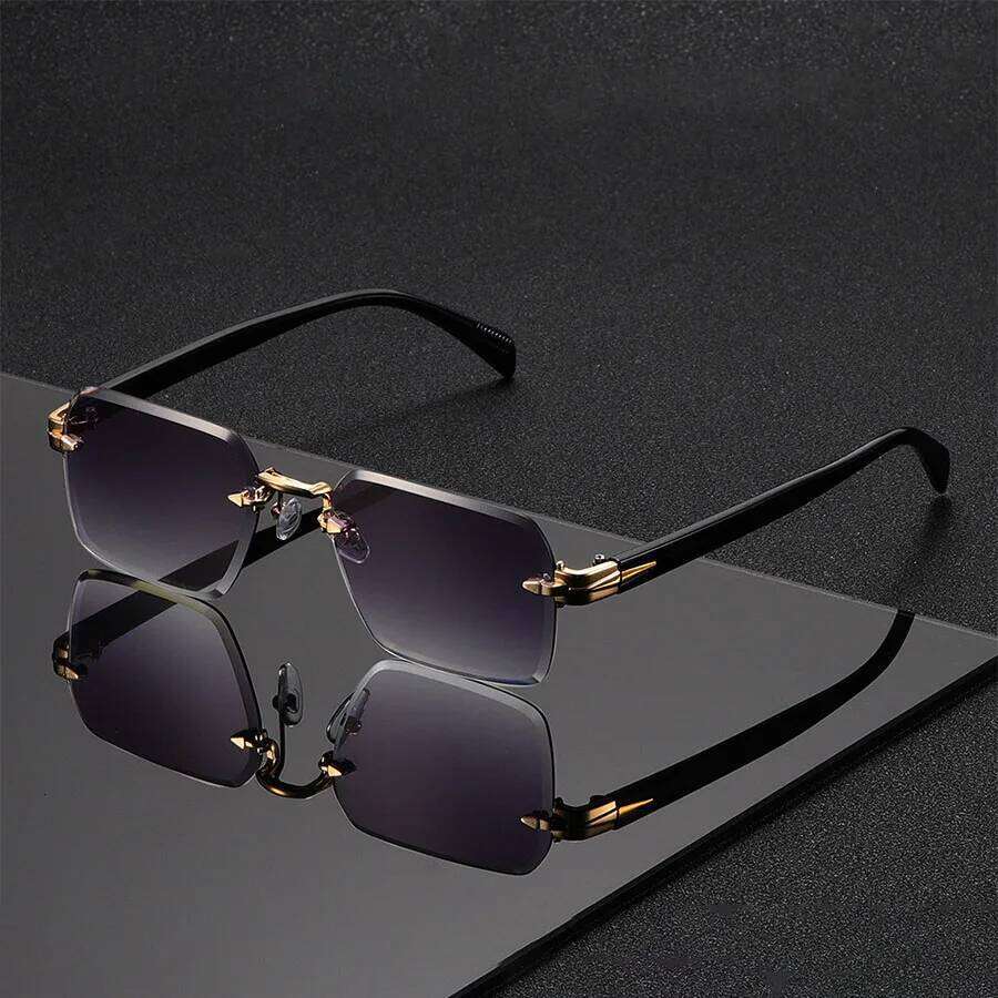 Classic Unisex Fashion Sunglasses Frameless Trendy Eyewear Holiday Costume Suitable Best Gift for Festive Occasions 26Y0626 - view 6