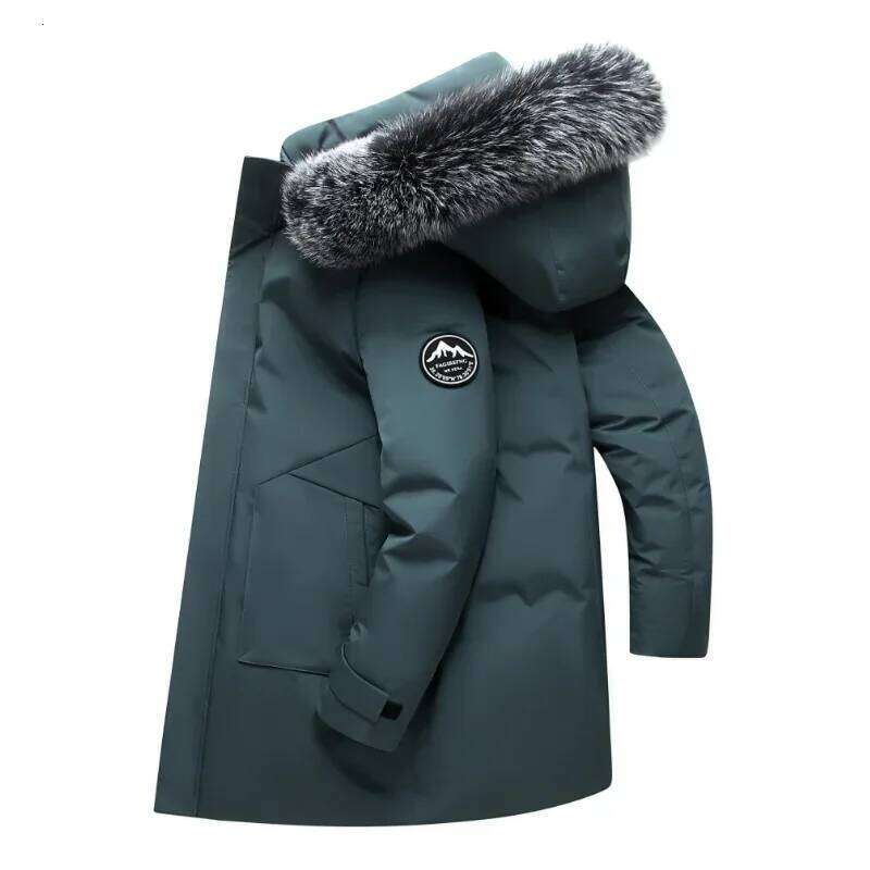 Winter Windproof Fleece Lined Gender Neutral Style Climbing Outdoor Down Fur Collar Waterproof Comfortable Warm Jacket W260626