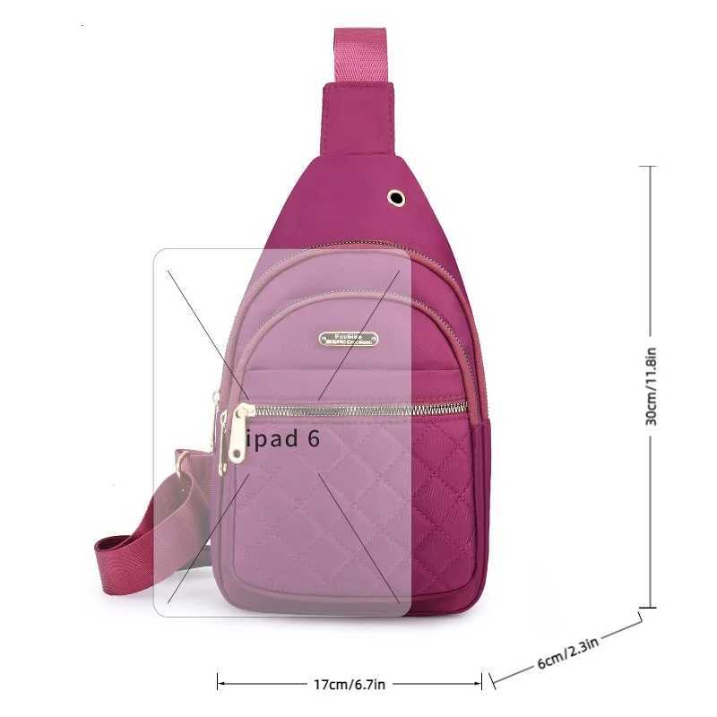 Quilted Shoulder Bag Fashionable Casual Chest Bag Womens Shoulder Bag Daily Commuting Bag Cycling Chest Bag Sports Chest Bag M260626 - view 7