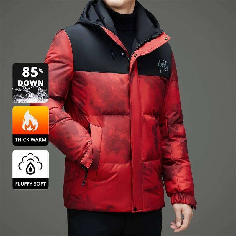 High End 90% Duck Down Winter Fashion Casual Warm Filled Mens Jacket Classic Designer Feather Outerwear Windbreaker Puffer Coats J260626 - view 3