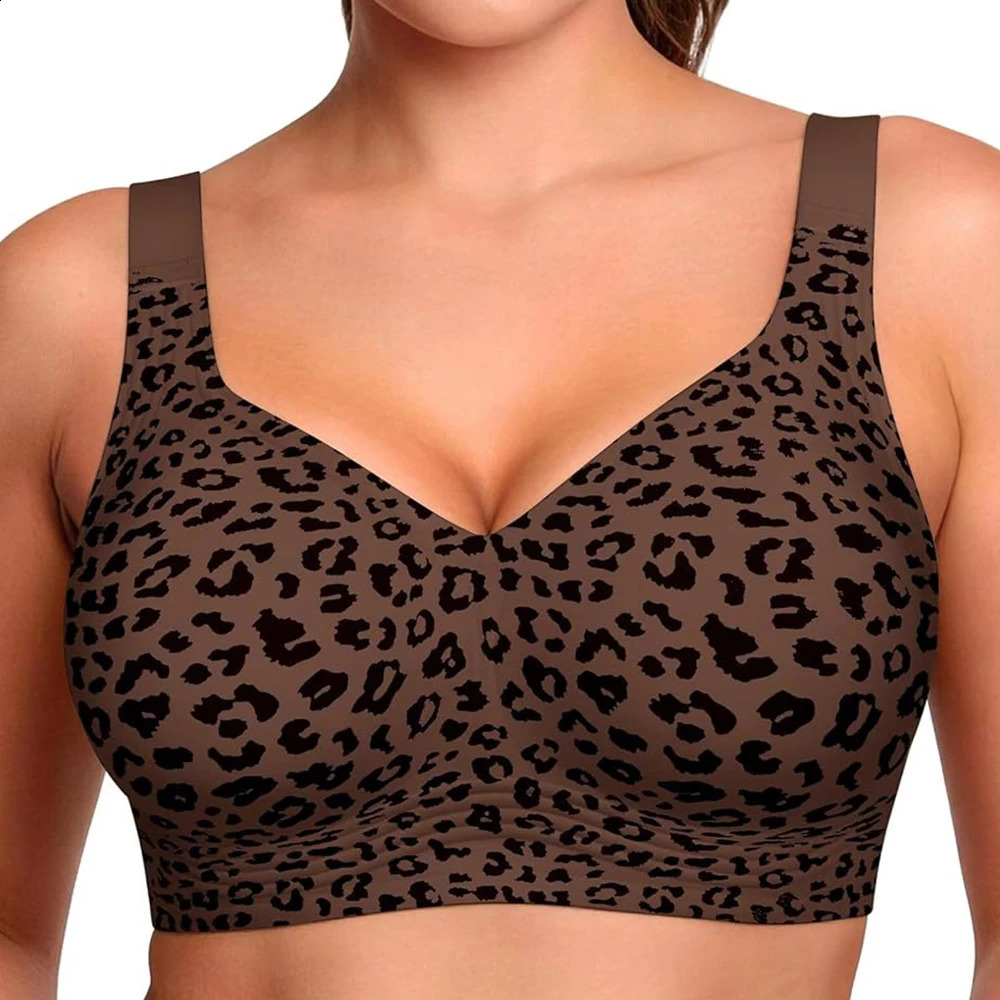 Womens Wireless Jelly Bra Plus Size Supportive Seamless Bras Full Coverage Push Up Comfortable No Underwire Tshirt 260626