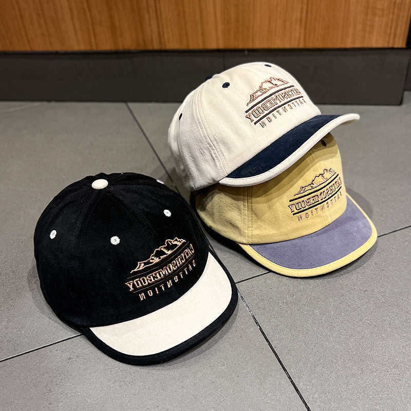 Retro Baseball Quick-drying Unisex with Adjustable Short Brim Ideal Choice for Gifts M260626