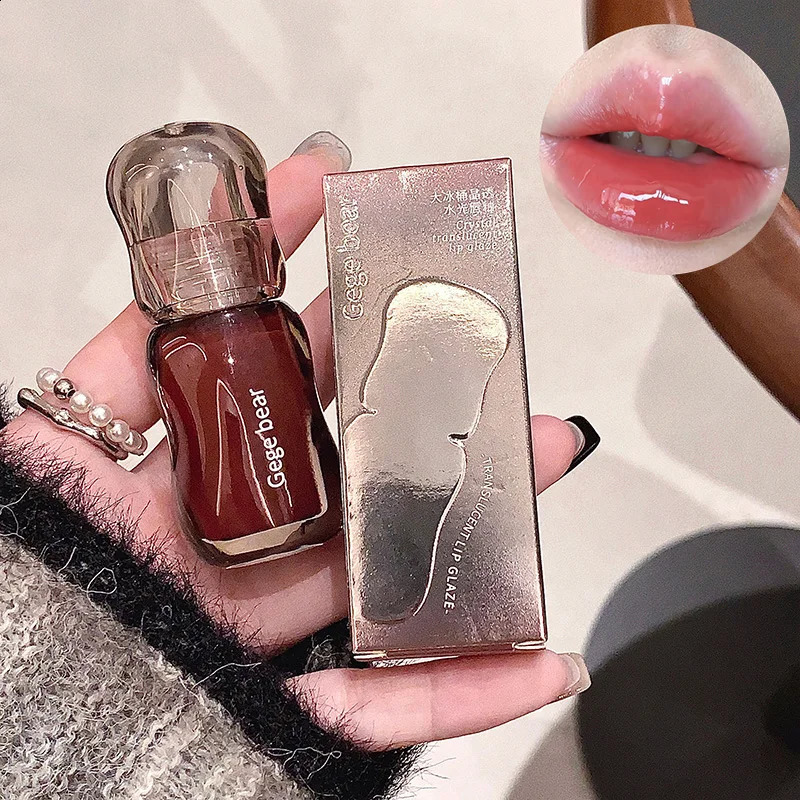 Gege Bear Crystal Gloss Lip Tint Autumn/Winter Hydrating Formula Mirror-Gloss Finish Youthful Plumping Effect 260625 - view 5