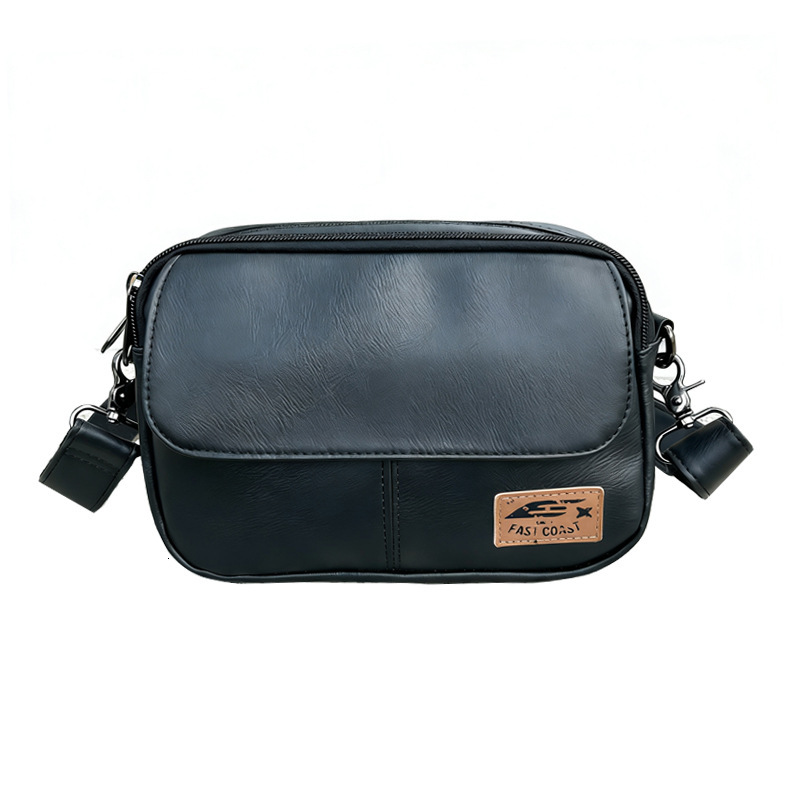 New Korean Style Youth Square Retro Shoulder Fashion Casual Sports Leather Crossbody Messenger Bag High Quality Luxury Bag - view 1
