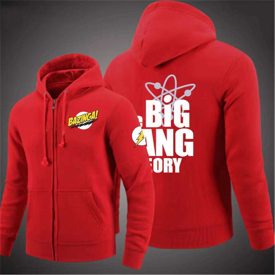 2021 Spring Autumn New The Big Bang Theory Printed Men's Solid Color Zipper Coat High street Harajuku S tyle Hoodies Sweatshirt W260626 - view 5