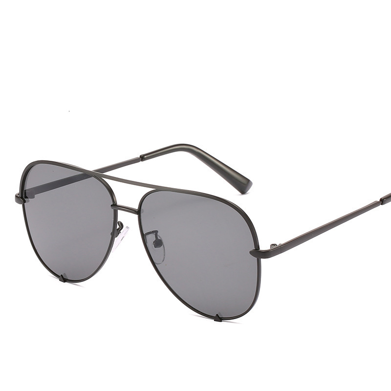 Hot-Selling Toad Mirror Trendy Metal Double-Beam Sunglasses For Men And Women, Driving Sunglasses, Street Style Versatile - view 3