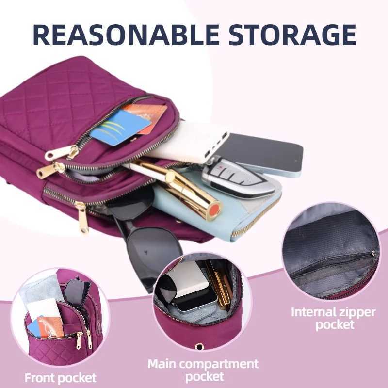 Quilted Shoulder Bag Fashionable Casual Chest Bag Womens Shoulder Bag Daily Commuting Bag Cycling Chest Bag Sports Chest Bag M260626 - view 4