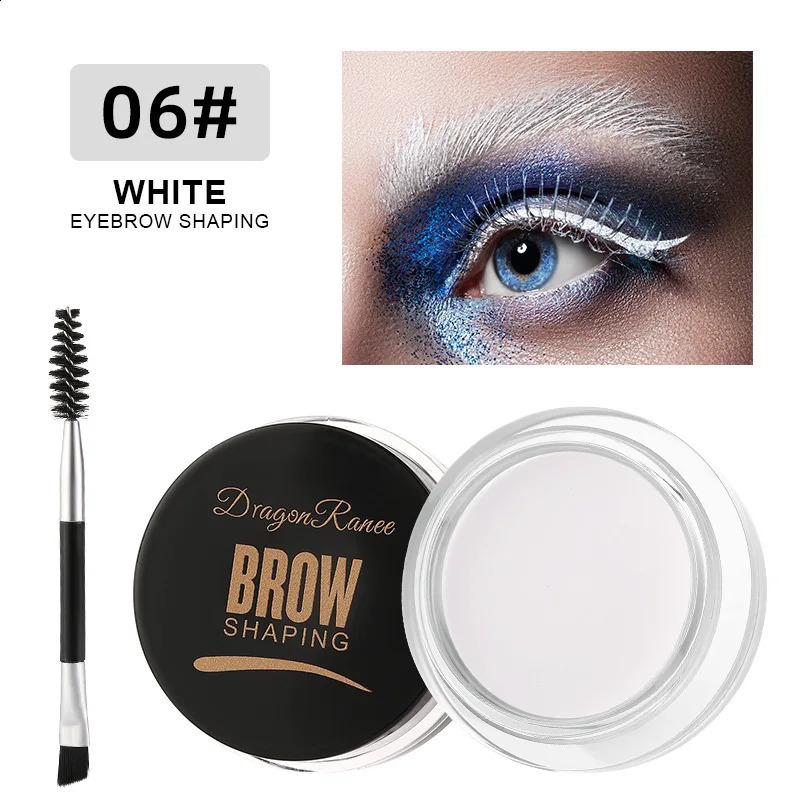 White Bushy Eyebrow Gel - European American Style Long-lasting Setting Pomade Soap Wax Volumizing Sculpting Eyebrow Pen for 260626 - view 7