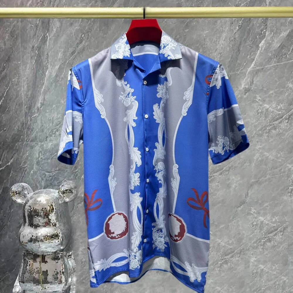Men's Casual Shirts Polo European And American Popular Styles, Men's High-Quality Luxury Short Sleeved Shirts, Comfortable High Street Wear, - view 9