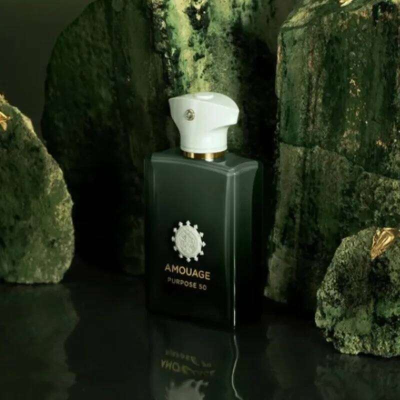 AMOUAGE Mens Warm Woody Scented Perfume 100ml Long Lasting Aromatic Fresh Bold Masculine Fragrance Purpose 50 Opus Unique Notes 26L0626